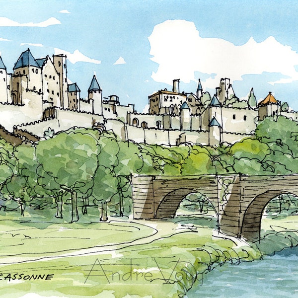 Carcassonne - Etsy