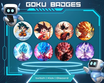 Anime Badges | Sub Badges For Twitch | Streaming Bit Badges | Fictional Sub Badges | Twitch Graphics | Kick Badges.