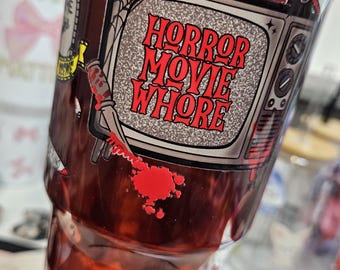 Halloween Drip Tumbler: Horror UVDTF Wrap