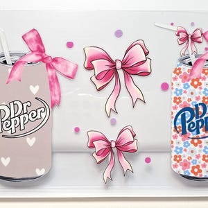 Soda Bows Drink UVDTF 16 Oz Cup Tumbler Wrap
