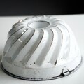Vintage Enamel Bundt Pan, Antique Cake Mold from Czechoslovakia, 1940s