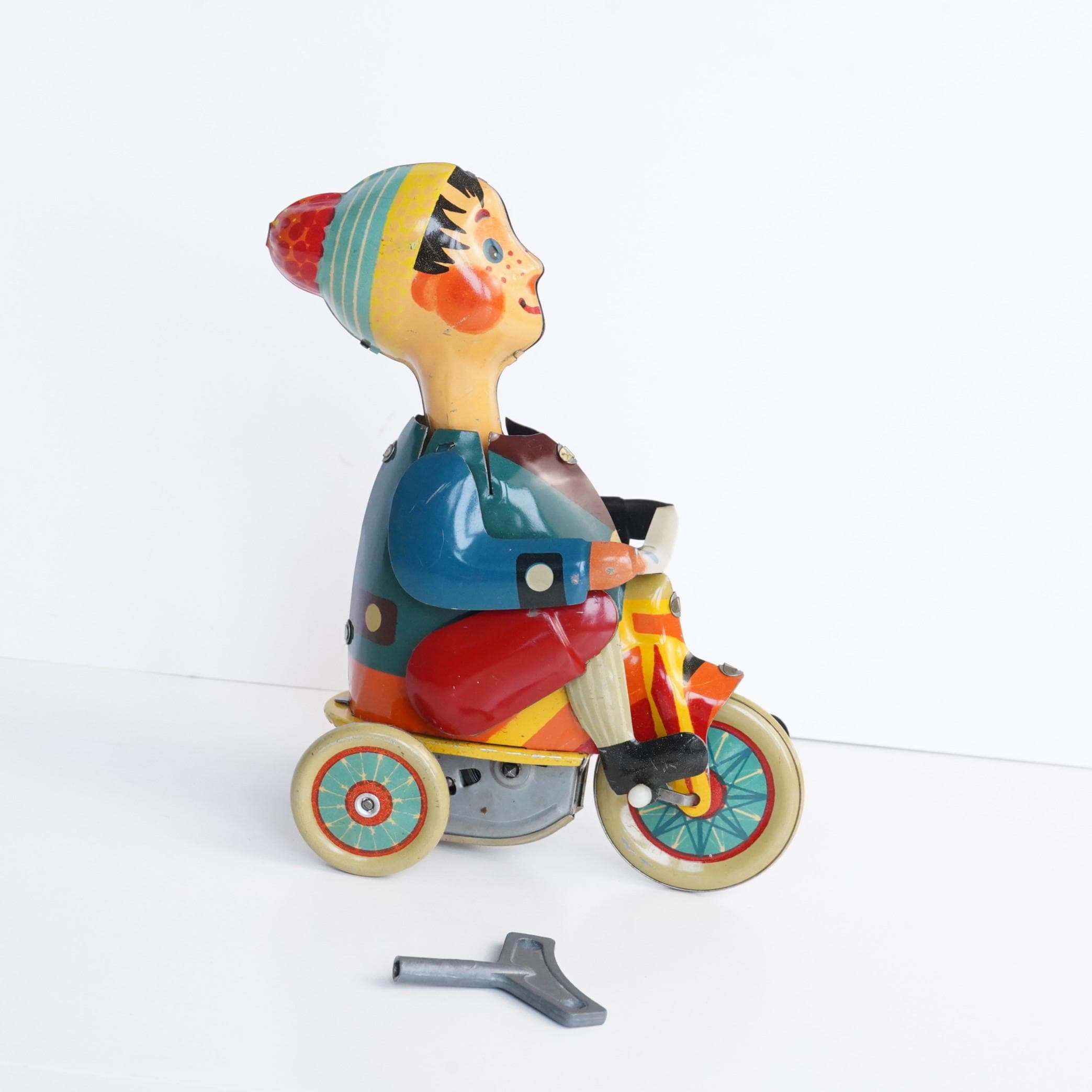 Grand tricycle vintage orange 3-5 ans pas cher - Tricycle