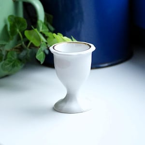Vintage porcelain egg cup from Czechoslovakia Haas & Czjzek