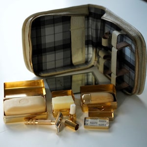 Vintage Travel Shaving Kit, Czechoslovakia, 1930s - 1960s