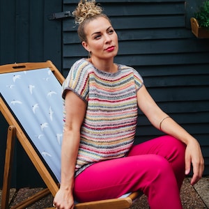Crochet pattern : Always Stripes Top