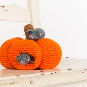 Crochet pattern : Pumpkin and mice