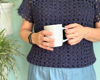 Crochet pattern : Azure Tee