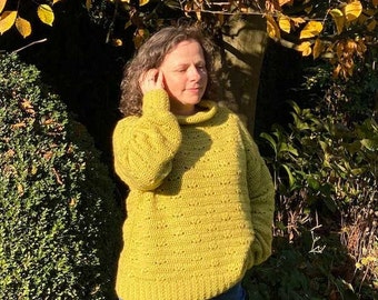 Patron au crochet : Pull Brigitte