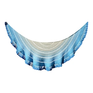 Crochet pattern : walking on clouds shawl
