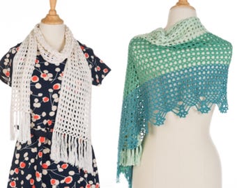 Crochet pattern : Maryse Shawls