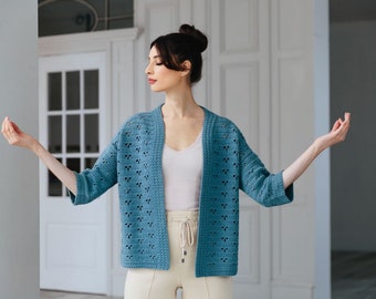 Crochet pattern : Azurea Cardigan