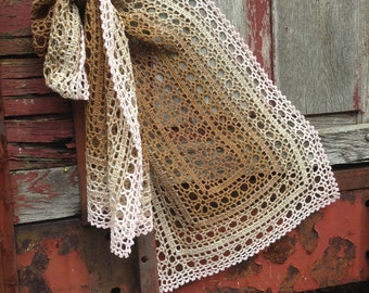 Crochet pattern : Biscuit Shawl