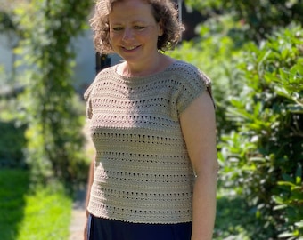 Crochet pattern : Bleuet Tee