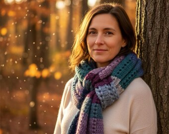 Crochet pattern : Frost Scarf and Cowl