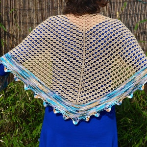 Crochet pattern : tender sandstorm shawl image 2