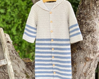 Crochet pattern : baby sleeping bag