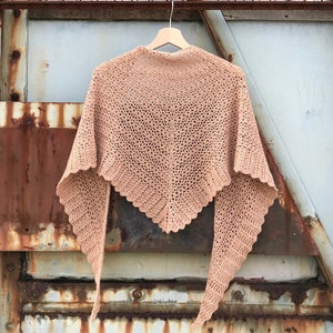 Crochet pattern : Tramonto Shawl