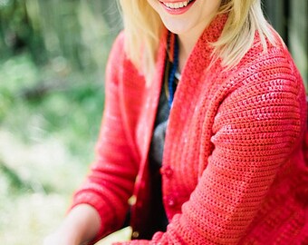 Crochet pattern : Vermillion Cardigan