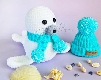 Snow White Seal Plush Toy - Soft and Cuddly Stuffed Animal for Kids, Nursery Décor & Gifts, Adorable Seal, Children's Favorite