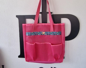 Saco de praia em Rosa Barbie