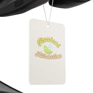 Fizzical Attraction Car Air Freshener, Citrus Scent, Air Freshener for Cars, Home Décor, Unique Gift, Refreshing Aromatherapy