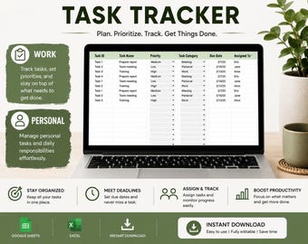 Task Tracker Spreadsheet