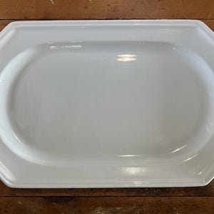 Mikasa Continental White 14&quot; Oval Platter – Discontinued, EUC, Stoneware