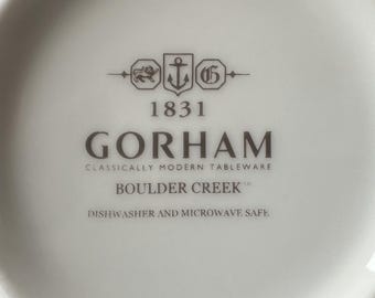 Gorham 1831 Boulder Creek White Cereal Soup Bowl 5 3/4” Microwave Dishwasher