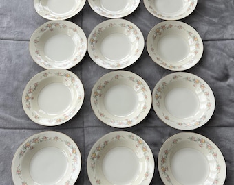 Vintage Homer Laughlin Ferndale Bowls – Eggshell Nautilus, Floral, Collectible