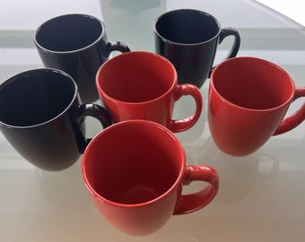Corelle Coordinates Stoneware Coffee Mug 12 oz 4” Tall Cups Vintage 12 available