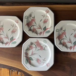 Mikasa Continental Silk Flowers F3003 Dinner Plate – Elegant Vintage Stoneware