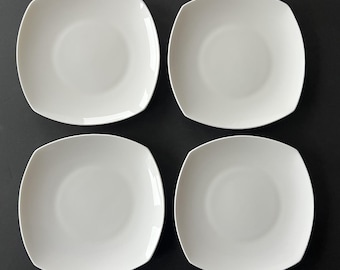 Gorham 1831 Boulder Creek White Square Bread and Butter Plate 6 1/2” Bone China