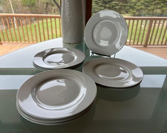 Caterer’s White 8” Salad Plate Porcelain Portugal DW/MW Safe