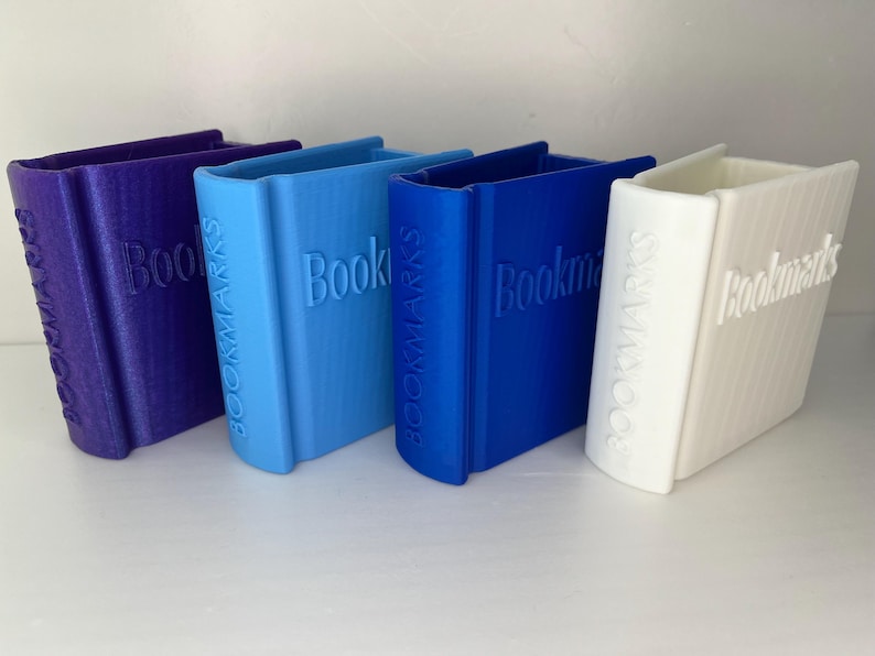 Book-shaped Bookmark Holder | 3D Printed Storage for Bookmarks ...
