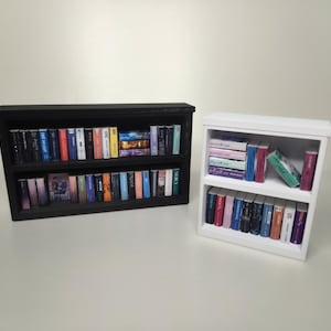 Miniature Bookcase for Mini Books | 3D Printed Shelf Display for Book Nooks, Desk Decor & Collectors | Mini Book Shelf