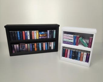 Miniature Bookcase for Mini Books | 3D Printed Shelf Display for Book Nooks, Desk Decor | Mini Book Shelf Only (no books included)