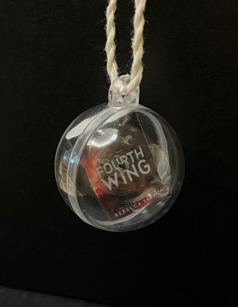Semi-Custom Mini Book Ornament Bauble: Choose Titles From List | Book Lover Christmas Decor Tiny: 1 book