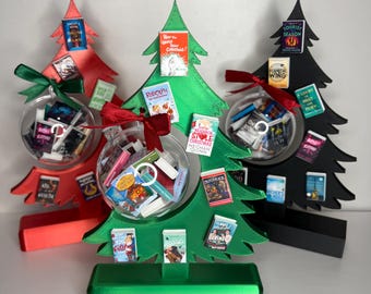 Árbol de Navidad magnético para amantes de los libros / Árbol impreso en 3D para mini imanes de libros y adornos navideños / Decoración navideña para amantes de los libros