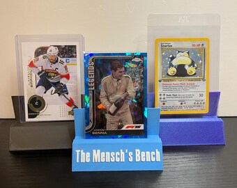 Soporte personalizado para cartas coleccionables / Exhibidor de cartas personalizado / Compatible con protectores rígidos y cartas con fundas / Exhibidor de cartas Pokémon y deportivas