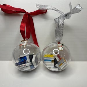 Semi-Custom Mini Book Ornament Bauble: Choose Titles From List | Book Lover Christmas Decor bild 6