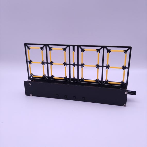 HE056 Ceramic LED Clock - DIY Electronics Building Kit