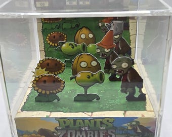 Diorama de Plants vs. Zombies: ¡Defensa del Jardín!