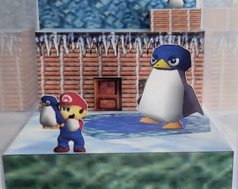 Mario 64: ¡PINGÜINO! Diorama