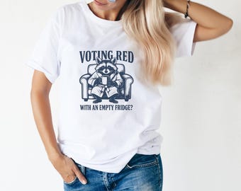 Funny Anti-Republican Raccoon Shirt: Progressive Political Humor Tee