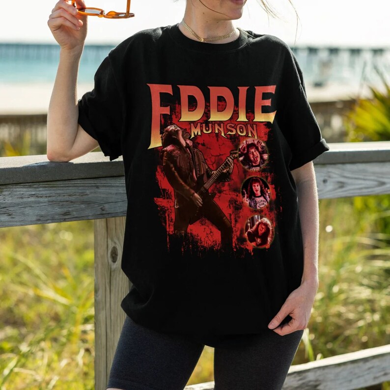 Eddie Munson Shirt Joseph Quinn Shirt Vintage Eddie Munson Etsy