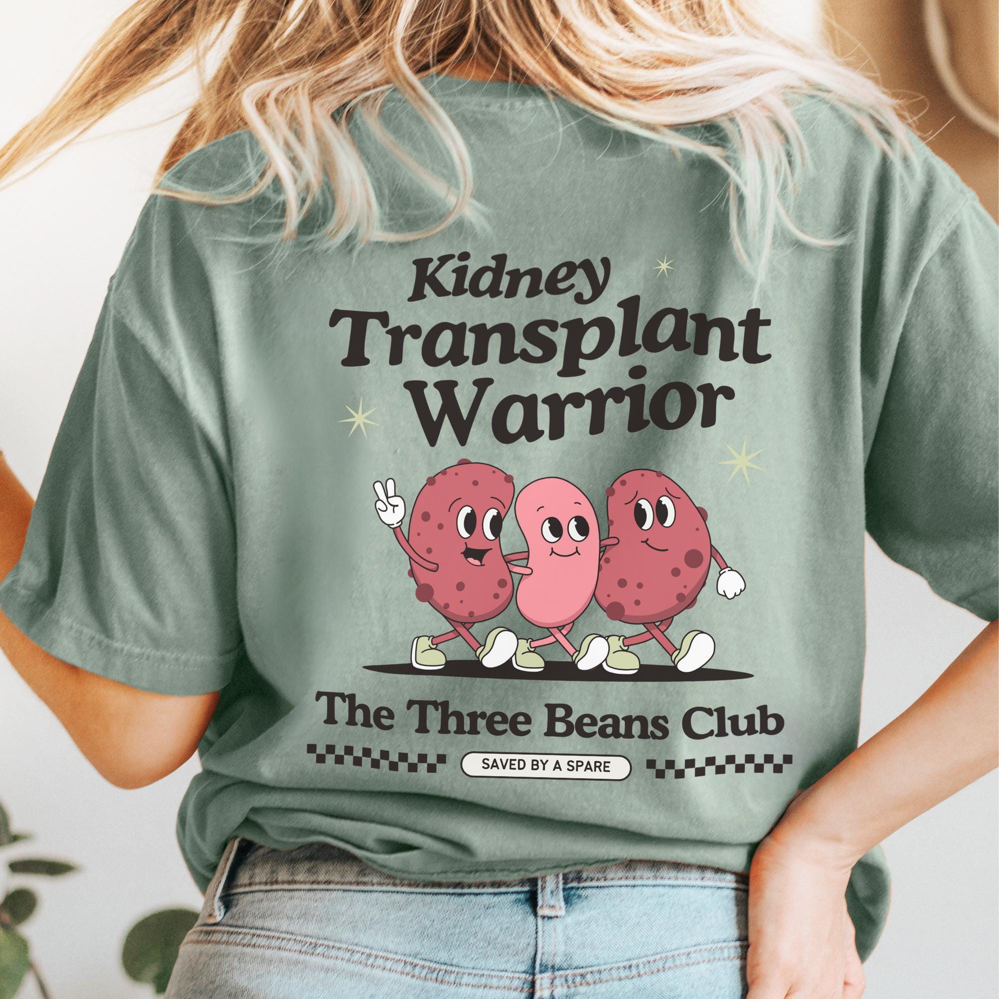 Three Beans Club Kidney Transplant Warrior CKD PKD Polycystic 