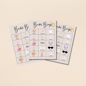 Juego de bingo para despedida de soltera – Tarjetas de bingo imprimibles para despedida de soltera – Divertido juego para despedida de soltera – Actividad para despedida de soltera – Descarga instantánea en PDF