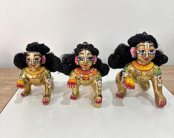 Kesh for Ladoo Gopal Idol Radha rani Mata rani Nylon Hair idols