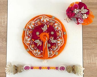 UPDATED Size 3 Ladoo Gopal Dress: Krishna Idol Poshak with Mala