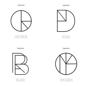 Name Logo Design Word Logo Initial Logo Personalized Business Logo Minimalist Tattoo Custom Tattoo Design SVG Tattoo Name Geometric Logo